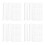 4Pcs Clear Extra Shape Acrylic False Nail Tips For Salon Or Diy 8