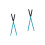2 Pairs Aluminum Alloy Anti-Rust Drum Sticks Blue 4