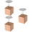 3 Sets Wooden Flower Nail Holder Baking Tool Display Stand 9