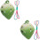 2Pcs Ceramic 6 Hole Ocarina Strawberry Shape Wind Instrument 6