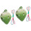 2Pcs Ceramic 6 Hole Ocarina Strawberry Shape Wind Instrument 4