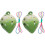 2Pcs Ceramic 6 Hole Ocarina Strawberry Shape Wind Instrument 2