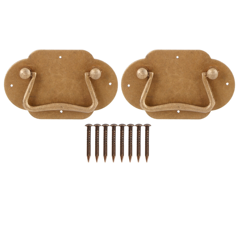 2Set Copper Handle Antique Drawer Pulls For Cabinet 685922952028