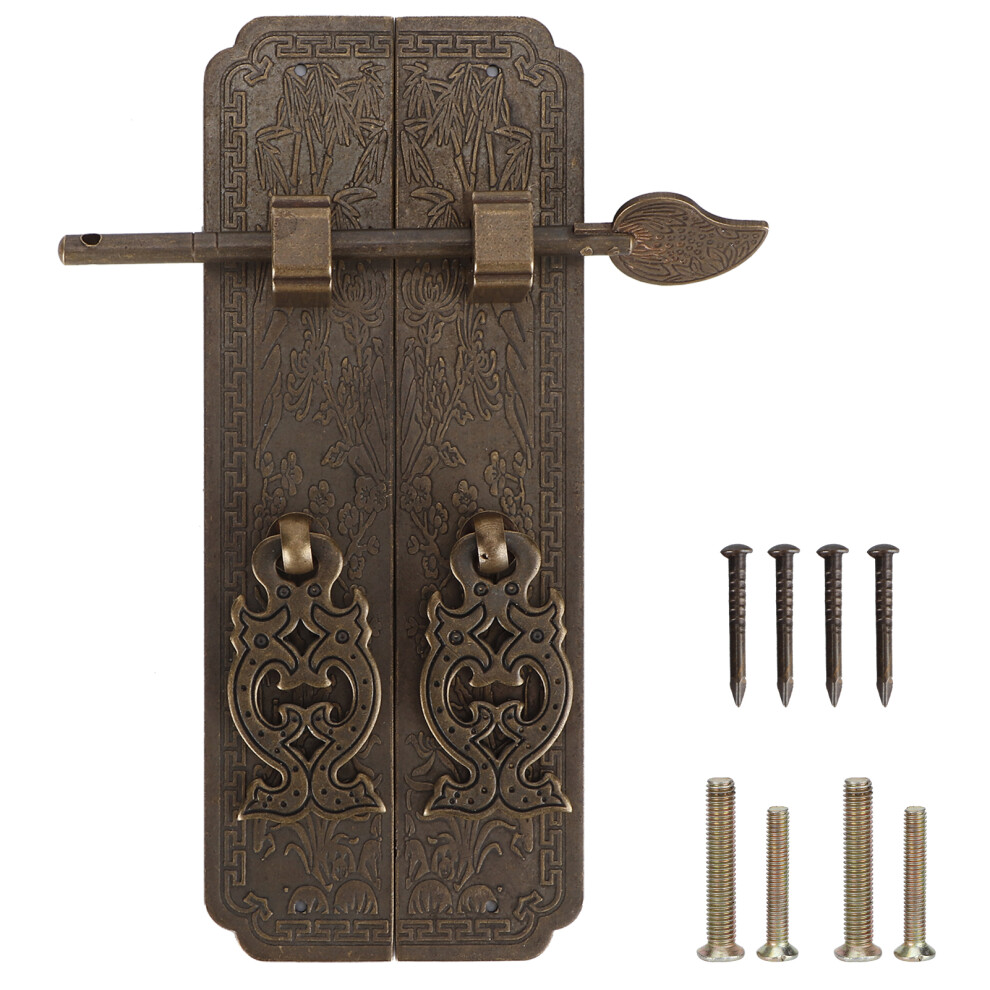 Chinese Style Antique Copper Door Handle Kit Furniture Hardware 685922952196