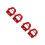 4 Pcs Heavy Duty Ceiling Fire Sprinkler Head Covers 8