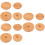 Mlins 3 Sets 4pcs Practical Bamboo Jar Covers Jar Lids (Log Color) 7