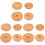 Mlins 3 Sets 4pcs Practical Bamboo Jar Covers Jar Lids (Log Color) 2