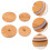 Mlins 3 Sets 4pcs Practical Bamboo Jar Covers Jar Lids (Log Color) 10