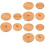 Mlins 3 Sets 4pcs Practical Bamboo Jar Covers Jar Lids (Log Color) 6