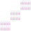 150 Pcs Glue Sticky Rubber Nail 5