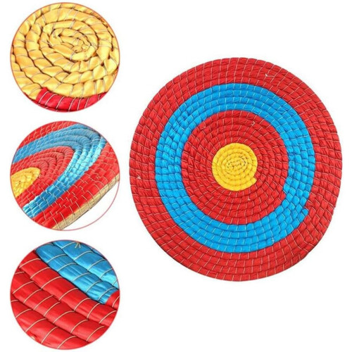 Archery Target Traditional Solid Straw Hand Made 50cm Single Layer Outdoor Practice Target for Arrows 2