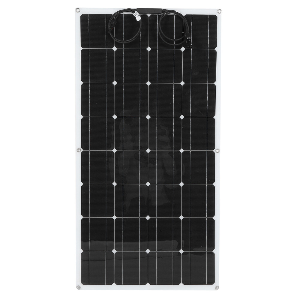 100W Semi Flexible Solar Panel Monocrystalline Charging Board 685922954886