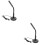 2Pcs Black USB Desktop Microphone with Stable Base for Live Streaming 8
