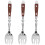 3Pcs Dessert Fork Multi-Function Tasting Salad Cutlery 6