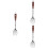 3Pcs Dessert Fork Multi-Function Tasting Salad Cutlery 8