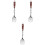 3Pcs Dessert Fork Multi-Function Tasting Salad Cutlery 5