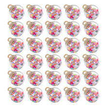 80 Pcs Star Sequin Balls Christmas Hanging Charms Diy Decor