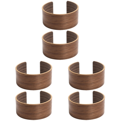 6 Pcs Walnut Holder Wooden Holder Bamboo 1
