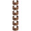6 Pcs Walnut Holder Wooden Holder Bamboo 8