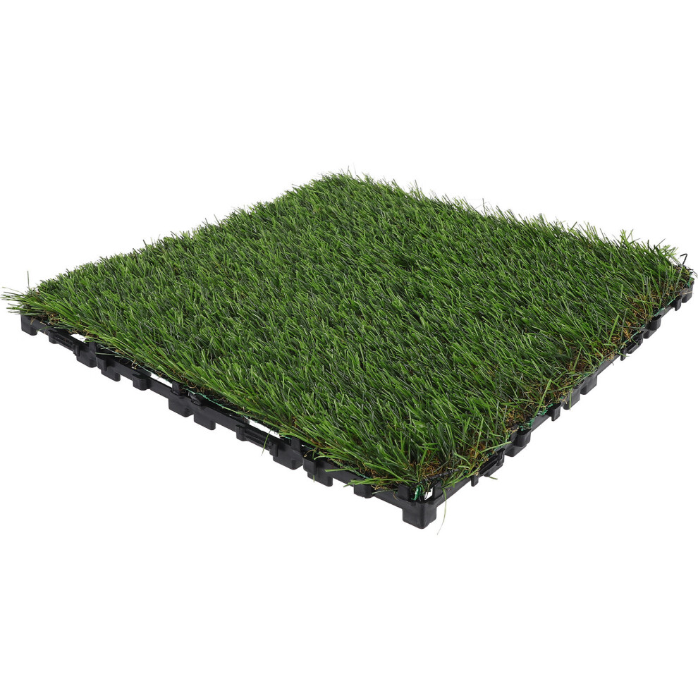 2Pcs Interlocking Decking Grass Tile For Outdoor Patio Balcony 033394915711