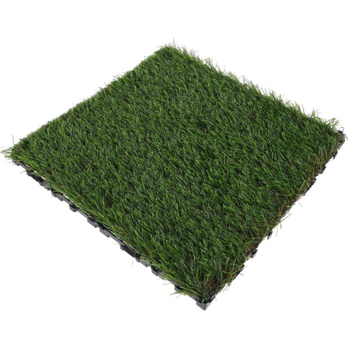 2Pcs Interlocking Decking Grass Tile For Outdoor Patio Balcony 1
