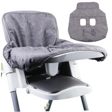Shopping Cart Cover For Baby Universal High Chair Cover Foldable With Leg Opening Crinkle Paper Toy Hanging Loop