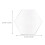 40 Pcs Transparent Hexagon Acrylic Table Sign Blank 11