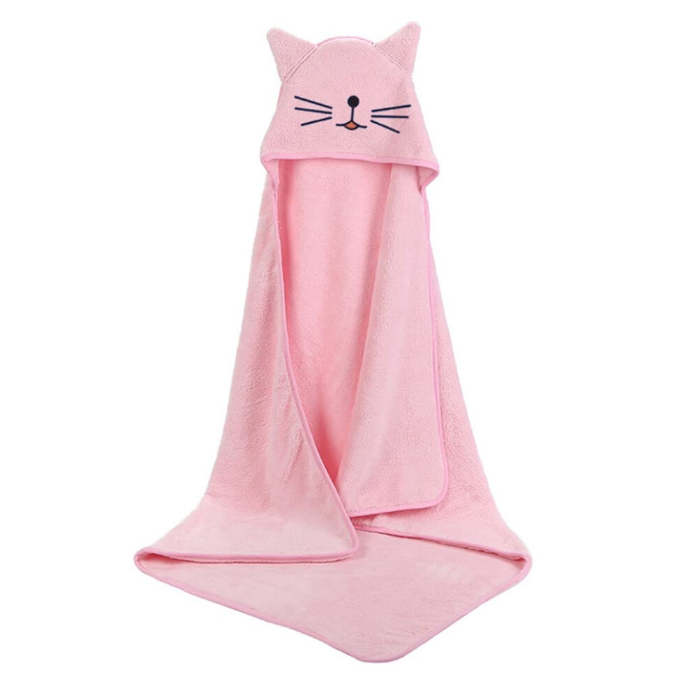 Bath Towel Hooded Baby Towel Set For Newborn With Coral Fleece Blanket And Bathrobe, Girl, Color D, Model A, 1Pc Orange