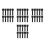 Cable Organizer Cord Ties Reusable Fastener 40set 8