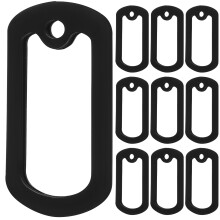2 Pack Silicone Case Man Travel Military Dog Tag Covers Silent Pet