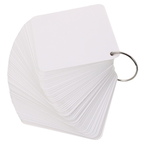 3Ensembles Cartes Index Blanches Pré-Perforées Pour Avec Anneaux 2
