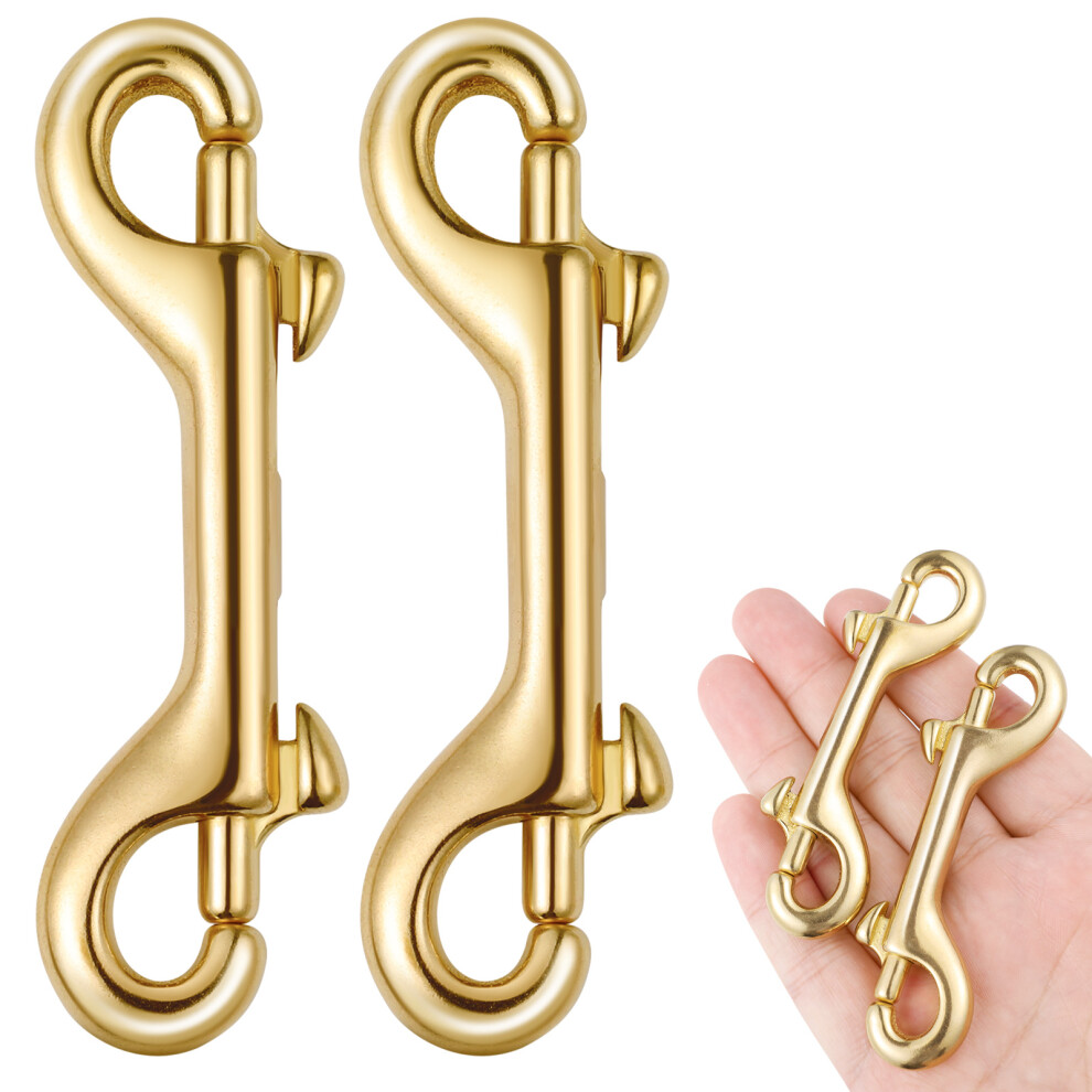 6 Pcs Brass Oval Lobster Clasp Swivel Hooks For Straps Bags Belting-image-OPC-PKYB6ZZ-NEW