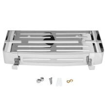 Stainless Steel Wall Mounted Hollow Shelf Bathroom Shampoo Storage