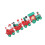 2Pcs Mini Four-Section Wooden Train Toy For Kids 2
