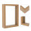 2Pcs Glass Display Frame With Wooden Frame Double Sided 11