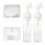 2Pcs Transparent Plastic Foaming Bottles Portable Sub Brush Bottles 6