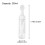 2Pcs Transparent Plastic Foaming Bottles Portable Sub Brush Bottles 2