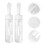 2Pcs Transparent Plastic Foaming Bottles Portable Sub Brush Bottles 8