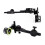 Compound Bow Sight Adjustable Single Pin, Aluminum Alloy, 6-Way Adj. Quick Release Adapter for Hunting Target Practice 1