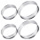 4pcs round pizza saucing rings, heat-resistant baking tools 1