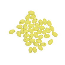 100Pcs Solid False Pigeon Eggs Diy Fake Decor Light Yellow