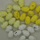 100Pcs Solid False Pigeon Eggs Diy Fake Decor Light Yellow 9