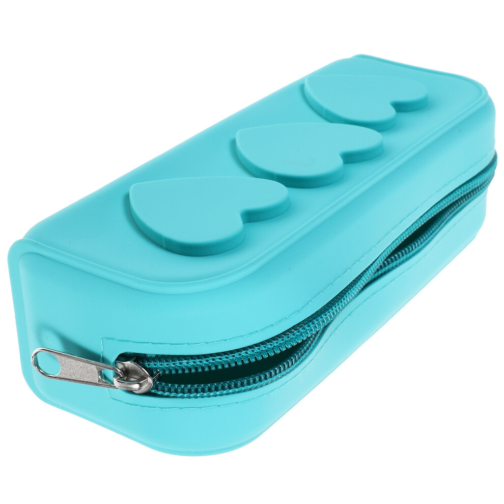 Vaguelly 3Pcs Travel Makeup Brush Zipper Pouch Silicone Bag