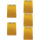 5 Pack Writing Board Notepad Paper Clips Office Student Golden 10