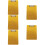 5 Pack Writing Board Notepad Paper Clips Office Student Golden 11