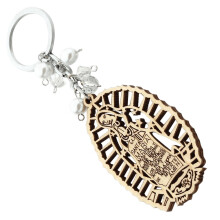 Set Of 5 Baptism Decorations For Girls Virgin Guadalupe Keychain