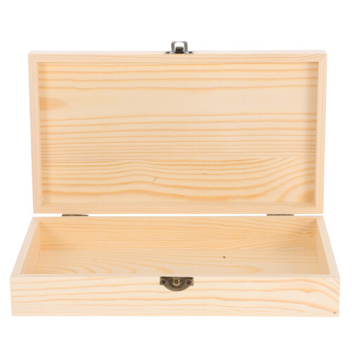 4Pcs Wooden Keepsake Box With Hinged Lid And Clasp For Storage 2
