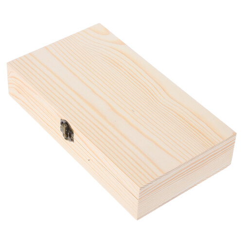 4Pcs Wooden Keepsake Box With Hinged Lid And Clasp For Storage 1
