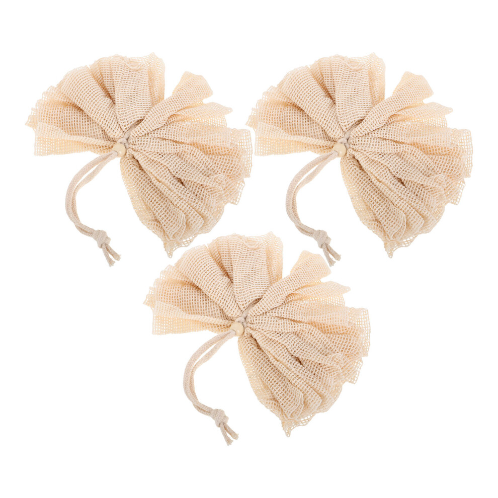 Aboofan 6 Pcs Bath Shower Loofah Mesh Pouf Ball Natural Sisal Fiber Soap Bag