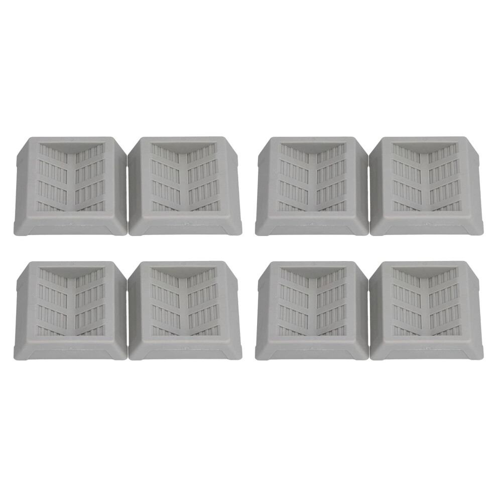 Floor Protector Caster Cups 8-Piece Rubber Wheel Stoppers For Beds Chairs Cabinets Sofas Closets Wheels 9084446262803
